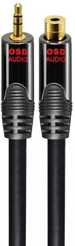 3.5mm Mini Male to 3.5mm Mini Female AUX Extension Cable 6ft