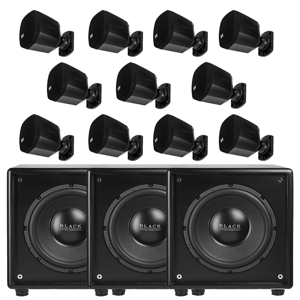 11.3 Complete 11 Speakers w/ 3 Power Subwoofers Dolby Atmos