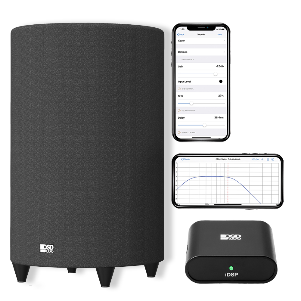 Nero TubeBass 10" Powered Subwoofer with iDSP EQ Room Tuning Kit App Control