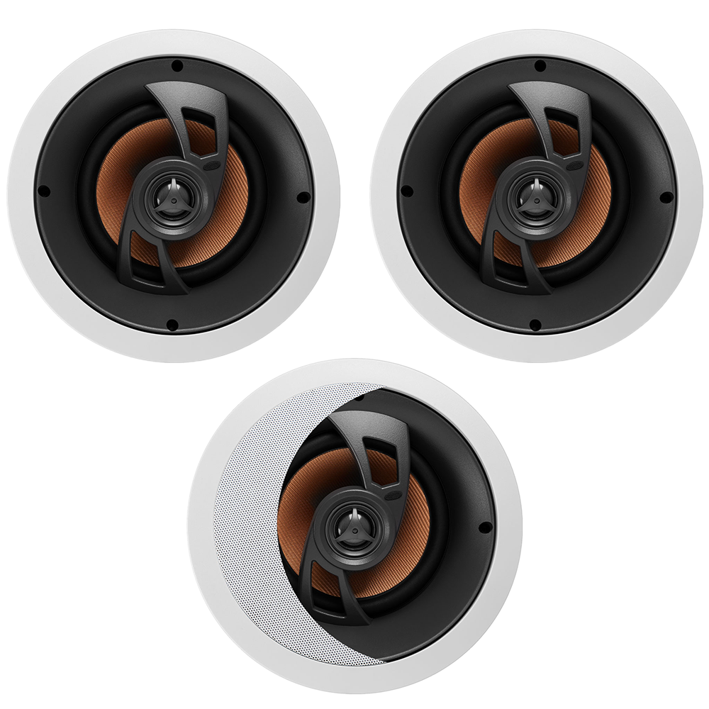 8 Home Surround Sound Trimless or Trim Ceiling Speakers OSD Angled 6.5 6.5, ICE660 