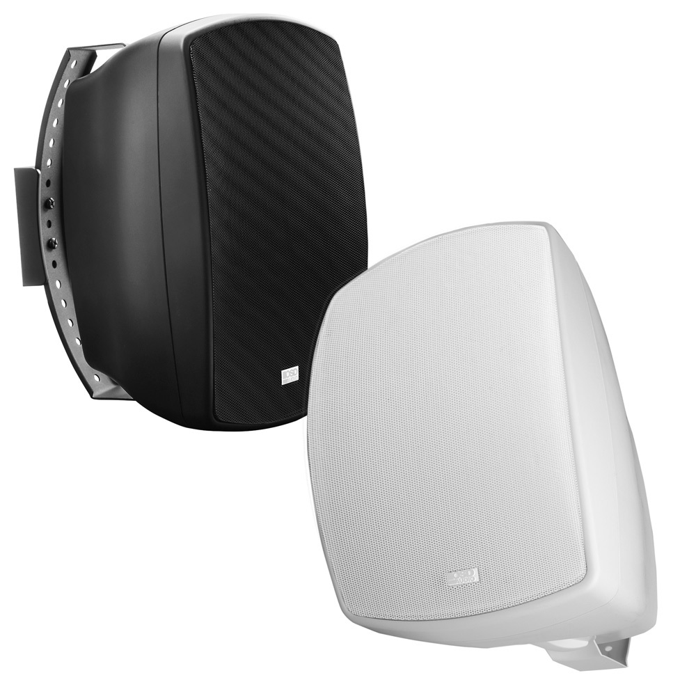 6.5" 2-Way Outdoor Patio Speaker Pair w/ Optional 70V Tap, IP54 Rated, White or Black AP650