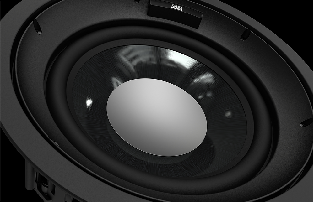 OSD Black R10 10" In-Ceiling Passive Subwoofer | Outdoor Speaker Depot