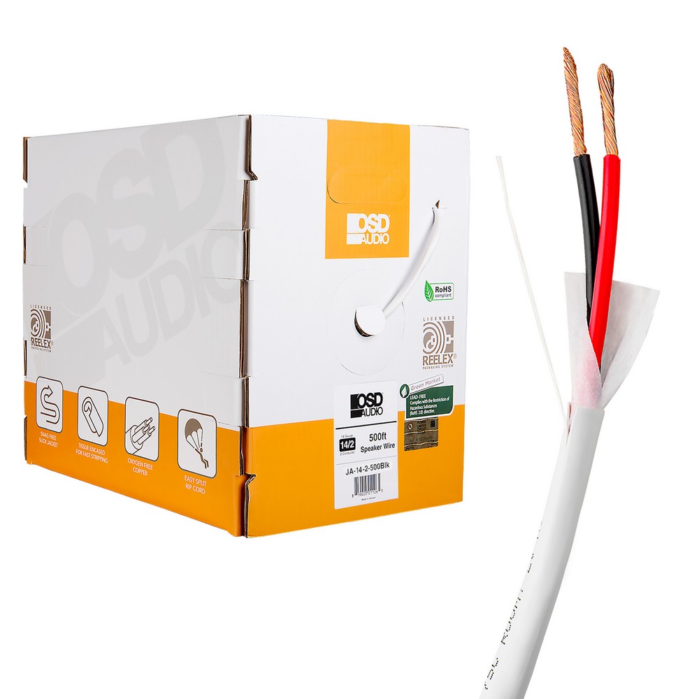 14/2 AWG OFC Marine Speaker Cable - Tinned Copper Wire - GEARit Cables Direct オンラインスピーカーケーブル 50フィート 14AWG 2導体 (14/2) CL3定格CCA (銅クラ