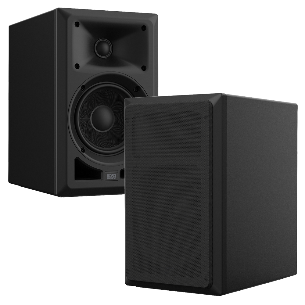 OSD Nero MB5 100W Speaker Pair w/ 5.25” Fiberglass Woofer, 1” Ferrofluid-cool Soft Dome Tweeter