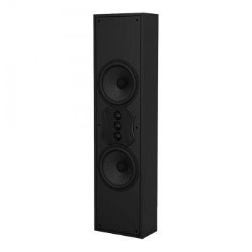Dual 8" Home Theater Single LCR Speaker 300W, Wood Fiber Woofer, Triple Tweeter Array, S82 MK2