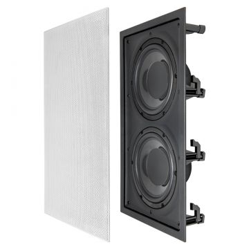OSD Nero In Wall 300W Subwoofer Dual 8" Graphite Cones Magnetic Grill IWSDUAL8