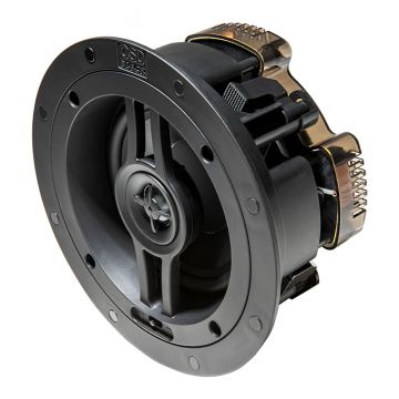OSD Black R52 5.25" In-Ceiling Speakers, 1" Parachute Silk Tweeter (Pair)
