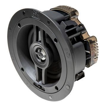 OSD Black R53 5.25" In-Ceiling Speakers, 1" Aluminum Dome Tweeter (Pair)