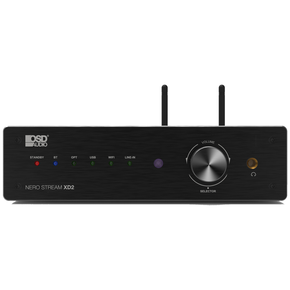 OSD Nero Stream XD2 400W App Control Power Amplifier, Class D, WiFi Bluetooth Optical USB RCA Inputs
