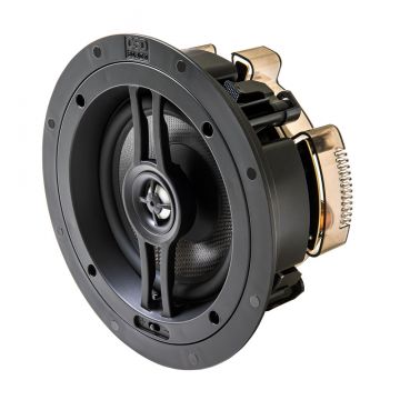 OSD Black R63 6.5" In-Ceiling 150W Speaker Pair, 1" Aluminum Dome Tweeter, Contour Switch (Pair)