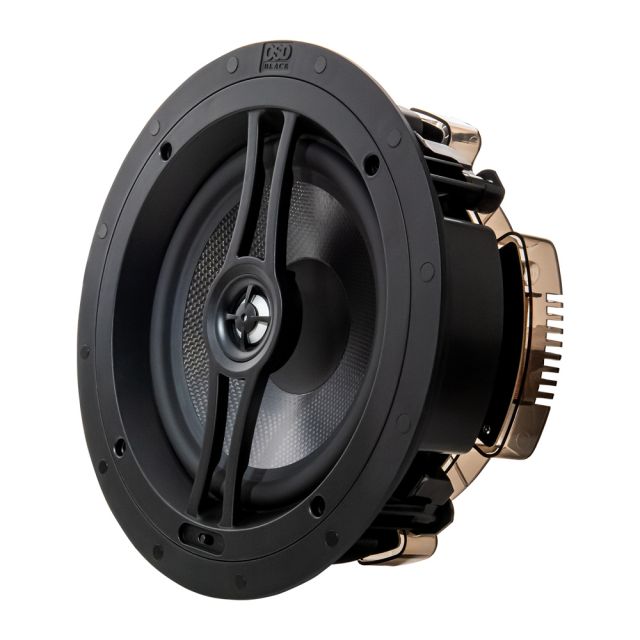 OSD Black R83 8" In-Ceiling Speakers, 1" Aluminium Dome Tweeter, Contour Switch (Pair)