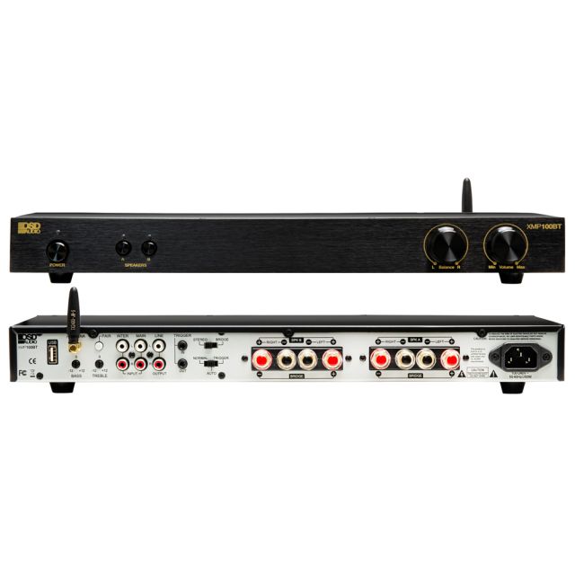 OSD 200W Stereo Amplifier, Bass and Treble Control, and A/B Speaker Switching XMP100 GEN2