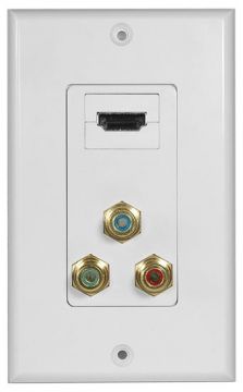 HDMI Wall Plate with Component Video