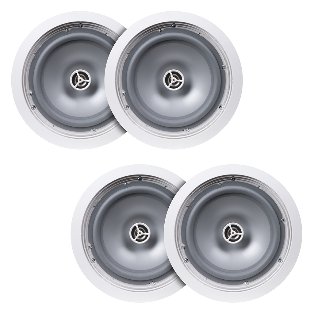 6.5" Weather Resistant 150W Outdoor In-Ceiling Speaker Pair, ICE600WRS - 2 Pairs
