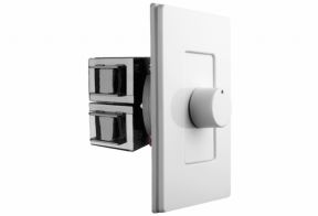 OSD 300W Screwless Knob In-Wall Volume Control, Impedance Matching White Black Brown Bone Almond