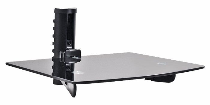 OSD 15" Floating Glass Wall Mount Single Shelf for A/V Equipment