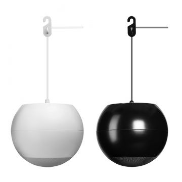 OSD Nero Sphere 6.5" Hanging Pendant Speaker, Optional 70V Tap w/ Reinforced Cable, Black or White