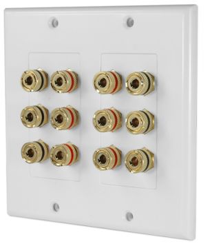WP12 Terminal Decora Wall Plate or 5.1 Home Theater Systems